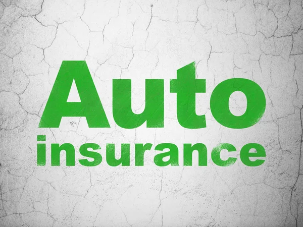 Insurance concept: Auto Insurance on wall background — Stock Photo, Image