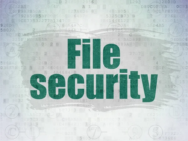 Conceito de privacidade: File Security on Digital Data Paper background — Fotografia de Stock