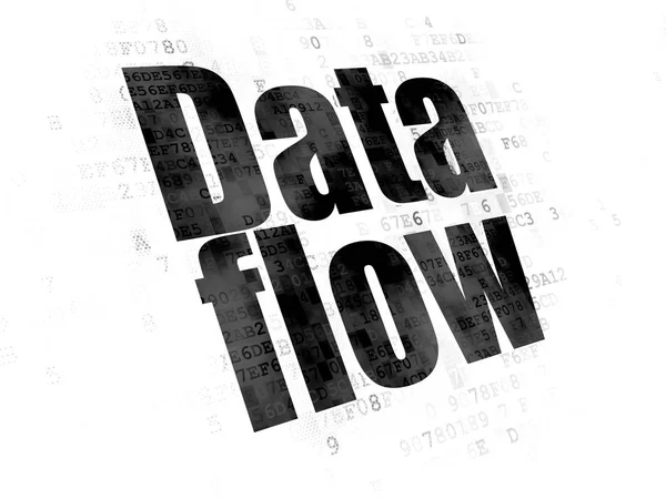 Концепция информации: Поток данных на цифровой фон — стоковое фото