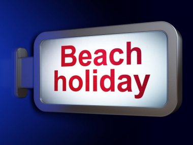 Turizm kavramı: billboard arka plan Beach Tatil