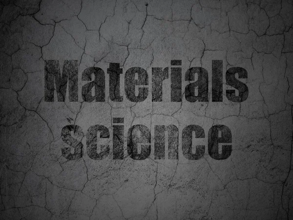 Koncepce vědy: vědy o materiálech na pozadí zeď grunge — Stock fotografie