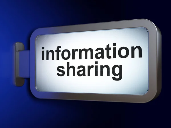 Data koncept: Information Sharing på billboard bakgrund — Stockfoto
