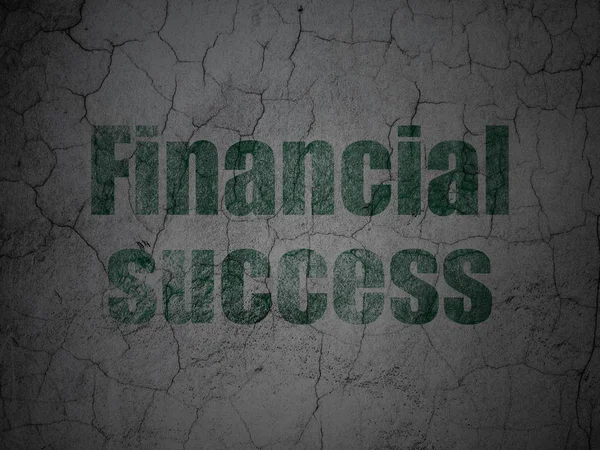 Money-Konzept: Finanzielle Erfolge vor Grunge-Hintergrund — Stockfoto