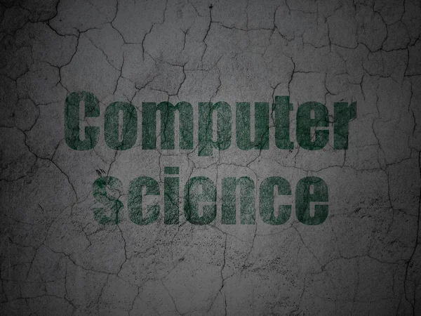 Concepto de ciencia: Ciencias de la computación sobre fondo de pared grunge —  Fotos de Stock