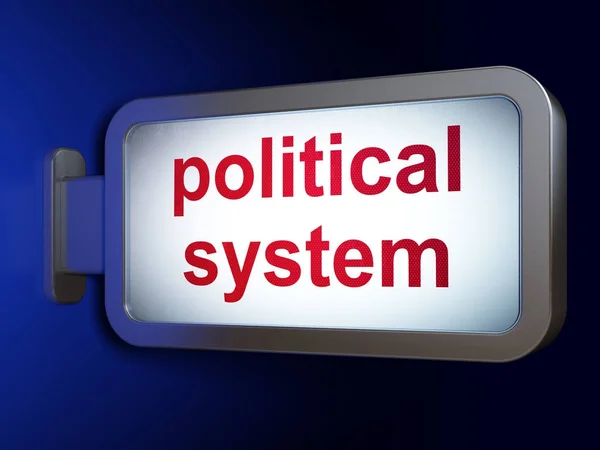 Political concept: Political System on billboard background