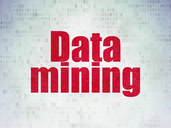 Data concept: Data Mining on Digital Data Paper background
