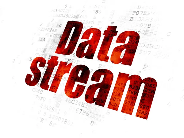 Information concept: Data Stream on Digital background — Stock Photo, Image