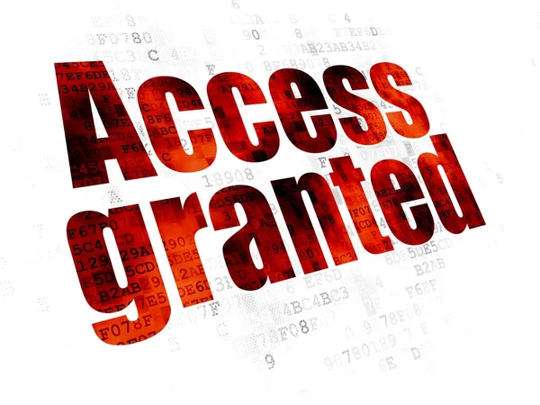 Safety concept: Access Granted on Digital background — Stock Photo, Image