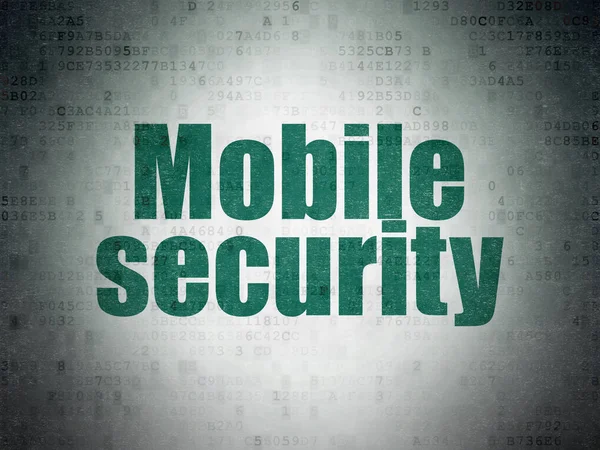 Security concept: Mobile Security on Digital Data Paper background