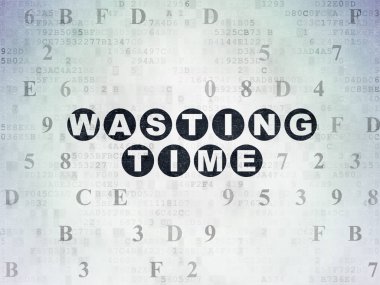 Zaman çizelgesi kavramı: dijital veri kağıt arka plan üzerinde vakit