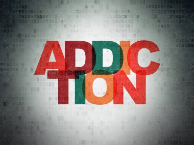 Sağlık kavramı: dijital veri kağıt arka plan bağımlılığı