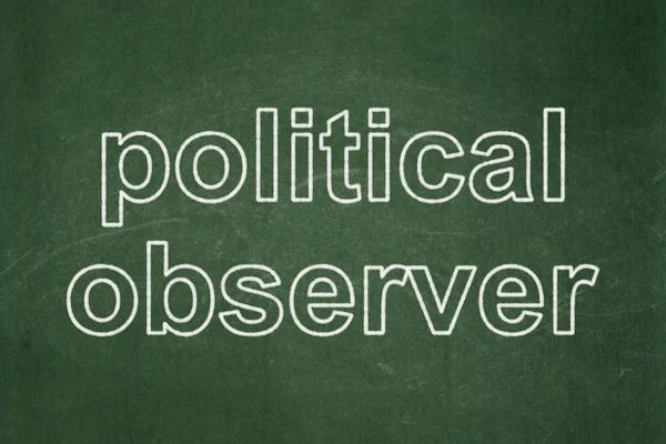 政治的な概念: 黒板背景の政治観測者 — ストック写真