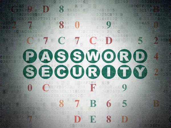 Concetto di privacy: sicurezza delle password su sfondo Digital Data Paper — Foto Stock