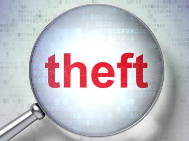 güvenlik kavramı: hırsızlık ile optik cam