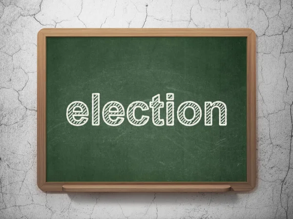 Politics concept: Election on chalkboard background — Stock Photo, Image