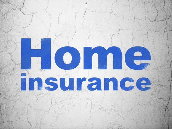 Концепция страхования: Home Insurance on wall background — стоковое фото