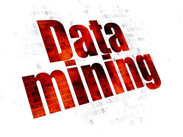 Informatie concept: datamining op digitale achtergrond — Stockfoto