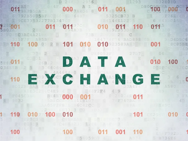 Conceptul de date: Schimbul de date pe fundal Digital Data Paper — Fotografie, imagine de stoc