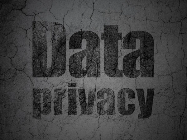 Safety concept: Data Privacy on grunge wall background — Stock Photo, Image