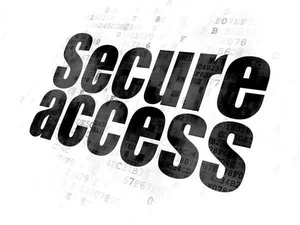 Concetto di protezione: Accesso sicuro su sfondo digitale — Foto Stock