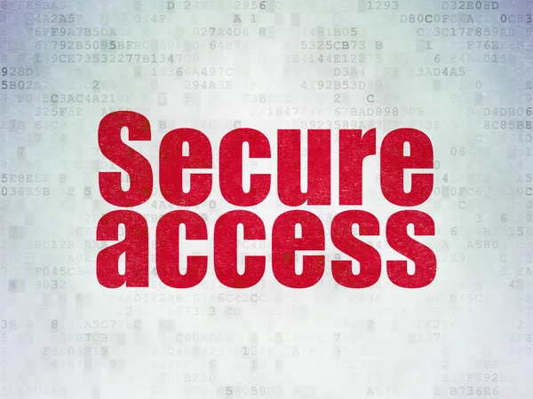 Protection concept: Secure Access on Digital Data Paper background — Stock Photo, Image