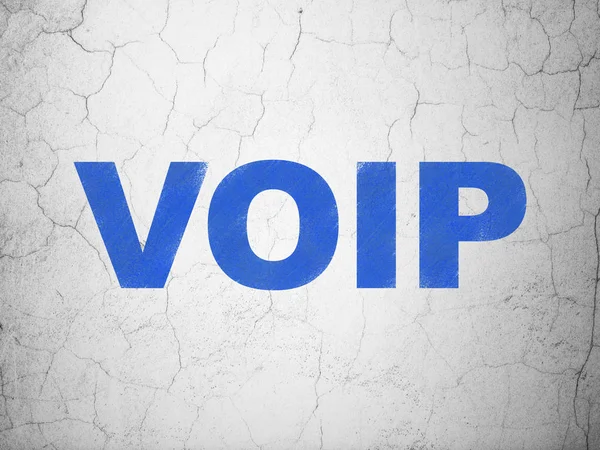 Web design concept: VOIP on wall background — Stock Photo, Image