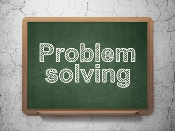 Business concept: Problem Solving on chalkboard background — Stock Photo, Image