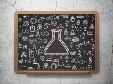 Bilim kavramı: okul yönetimi arka plan üzerinde Flask