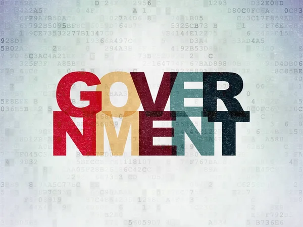 Politika kavramı: dijital veri kağıt arka plan üzerinde hükümet — Stok fotoğraf