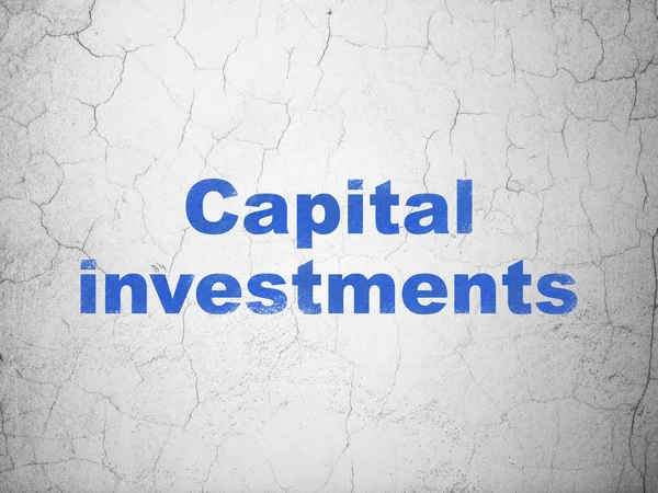 Money concept: Capital Investments on wall background