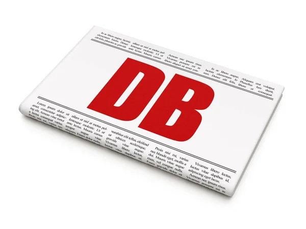 주식 시장 인덱스 개념: 신문 헤드 라인 Db — 스톡 사진