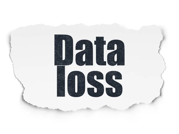 Concepto de información: Pérdida de datos en el fondo del papel roto — Foto de Stock