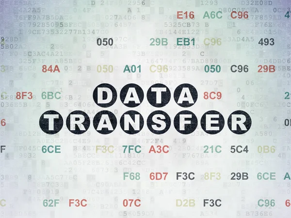 Data concept: Data Transfer on Digital Data Paper background