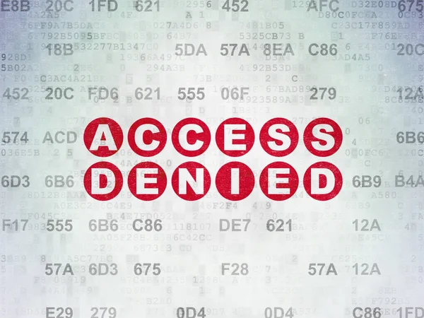 Privacy concept: Access Denied on Digital Data Paper background