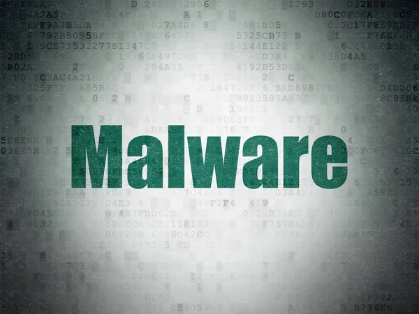 Protection concept: Malware on Digital Data Paper background — Stock Photo, Image