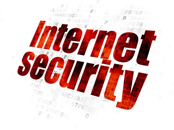 Concetto di privacy: Internet Security su sfondo digitale — Foto Stock