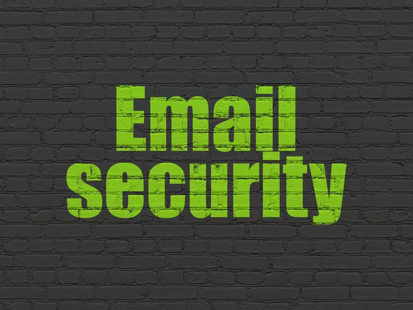 Concept de sécurité : Email Security sur fond mural — Photo