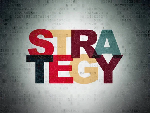 İş kavramı: dijital veri kağıt arka plan stratejisi