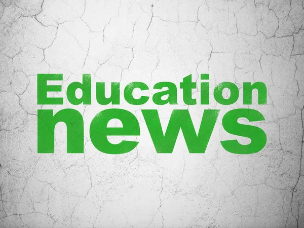Nieuws begrip: education nieuws op muur achtergrond — Stockfoto