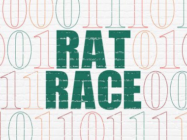 İş kavramı: keşmekeş duvar arka plan üzerinde