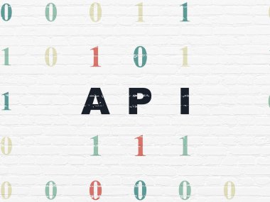 Yazılım kavramı: API duvar arka plan üzerinde
