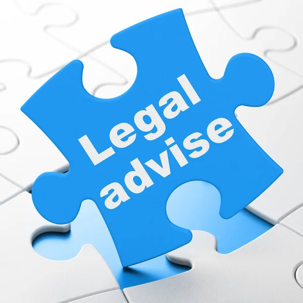 Law concept: Legal Advise on puzzle background