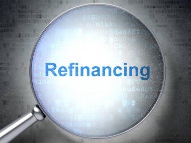Ekonomi kavramı: optik cam ile Refinancing