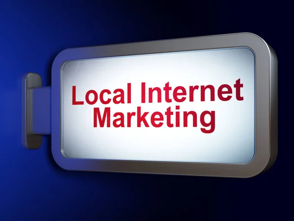 Marketing concept: Local Internet Marketing on billboard background