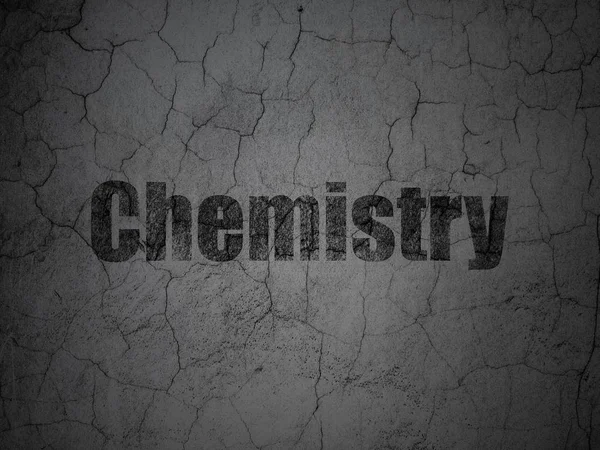 Uczenie się koncepcja: Chemia na tle ściany grunge — Zdjęcie stockowe