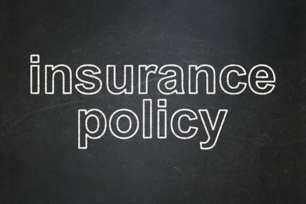 Insurance concept: Insurance Policy on chalkboard background