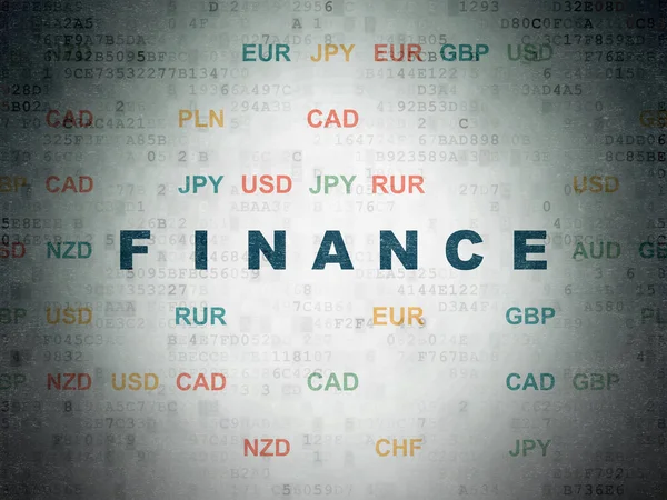 Geld concept: Financiën op digitale Data-Paper achtergrond — Stockfoto