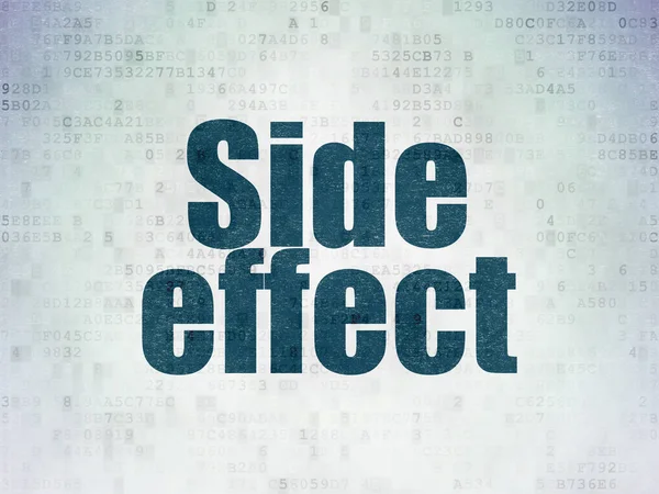 Geneeskunde concept: Side Effect op digitale Data-Paper achtergrond — Stockfoto