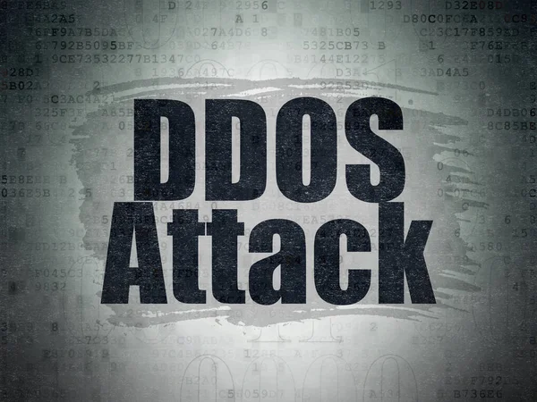 Privacy concept: DDOS Attack on Digital Data Paper background — Stock Photo, Image