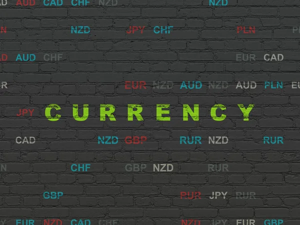 货币概念： 货币的背景墙上 — 图库照片